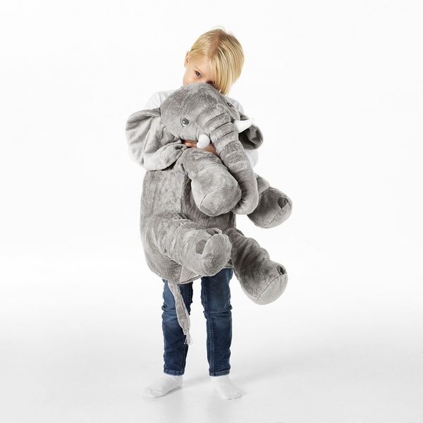 Muñecos de peluche 1 Uds 40/60cm INS elefante almohadas suaves bebé almohada para dormir elefante relleno edredón Animal de peluche cojín regalo para niños 230525