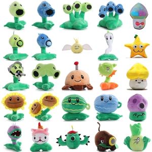 Plantas 1pcs plantas vs zombis juguetes rellenos 1320 cm PVZ PEASHOOTER CHOMPER GUNLOWER MOLL DOLL REGALOS PARA NIÑOS 221113