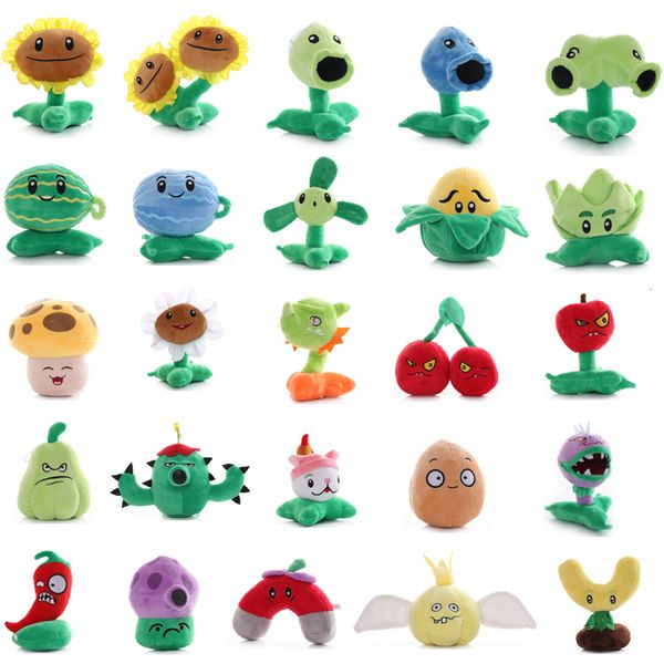 Muñecos de peluche 1 Uds Plants vs Zombies juguetes de peluche 1320cm PVZ Peashooter SunFlower Chomper juguete suave para niños regalos 221125