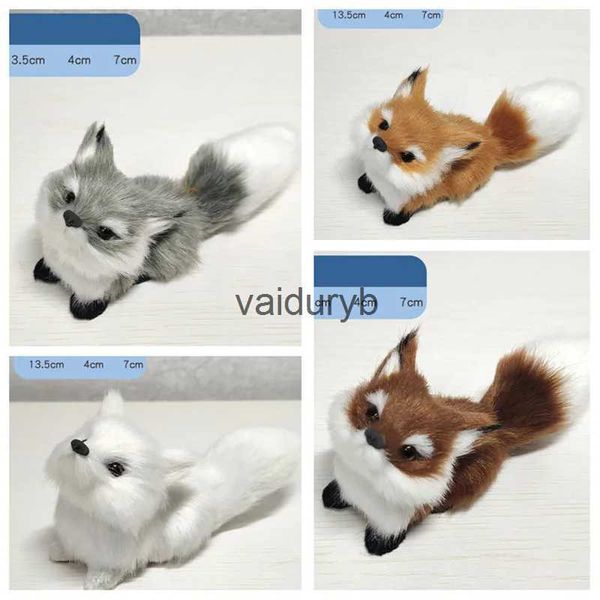 Muñecos de peluche 1 Uds. Simulación Mini juguete de bolsillo lindo animal artificial pequeño zorro juguetes de peluche juguetes para niños decoraciones regalo de cumpleaños animales de peluchevaiduryb