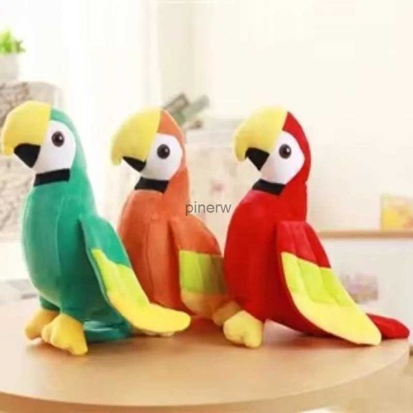 Muñecos de peluche de 20/25/30/35cm, bonito muñeco de loro de simulación, juguete de peluche de pájaro, muñeco de máquina para agarrar, muñeco para lanzar bodas, regalo para niños