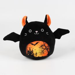 Poupées en peluche 2023 7 87 inci Halloween Kucing Hitam Bantal Mewah Boneka Hewan Kelelawar Hadiah pour Natal ulang tahun 230905