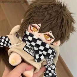 Poupées en peluche 20CM jeu d'anime Genshin Impact Zhongli jeu de rôle mignon et adorable peluche douce poupée robes vêtements jouets cadeaux en peluche Q240227