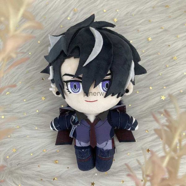 Poupées en peluche 20 cm Anime Genshin Impact Wriothesley Cosplay poupée en peluche personnage mignon doux oreiller en peluche cadeau de noël Halloween