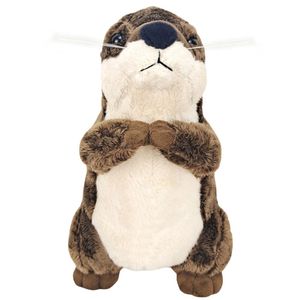 Plush -poppen 20 cm lengte kinderen otter pluche speelgoed schattige zee otter knuffels cartoon pop voor bedtijd vriend voor jongens en meisjes pluche otter speelgoed 230412