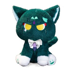 Poupées en peluche 22cm Mini Genshin Impact Xiao chat poupée mignonne Animal de compagnie Cosplay oreiller en peluche jouet cadeau d'halloween 230821