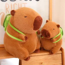 Poupées en peluche 2345cm, poupée Capybara moelleuse avec tortue, jouet en peluche, animaux pour garçons, cadeau d'anniversaire, décoration de la maison, 231211