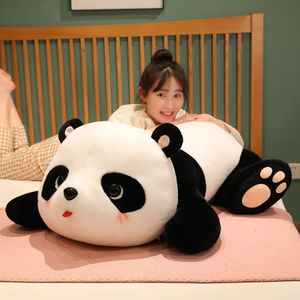 Pluche poppen 25 40 55 cm Kawaii dier grote panda knuffel gigantische beer kussen schattig cartoon pop kinderen meisje kerstcadeau 231118