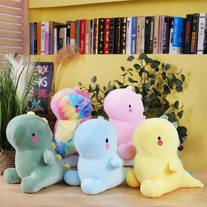 Poupées en peluche 25 ~ 60 cm Ultra Doux Dinosaure En Peluche Duvet De Coton Kawaii Dino Plushie Peluche Rose Bleu Vert Parti Animal Prop Décor Enfants Cadeau 230523