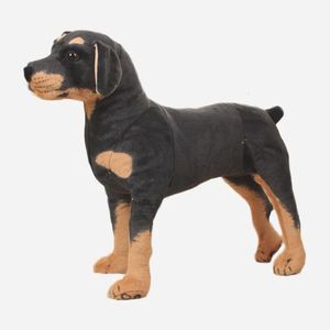 Pluche Poppen 25 70 cm Giant Levensechte Hond Speelgoed Realistische Knuffels Rottweiler Speelgoed Cadeau Voor Kinderen 231113