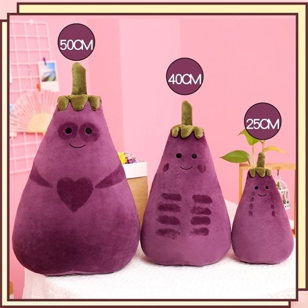 Poupées en peluche 254050cm, jouets aubergines mignons, oreiller en peluche, plantes en coton PP peintes à la main, cadeau pour enfants 220924