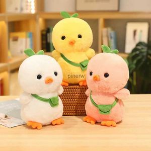 Poupées en peluche 25 cm sac de dessin animé poussin en peluche poupée de poulet apaiser oreiller décoration de la maison animaux en peluche cadeau coloré pour anniversaire garçons filles