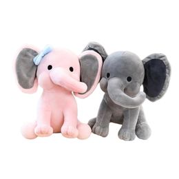 Muñecos de peluche 25 cm Pareja Bebé Elefante Humphrey Muñecas Hora de dormir Originales Choo Express Relleno Peluche Animal Apaciguar Juguetes Niño Regalo de cumpleaños 230504