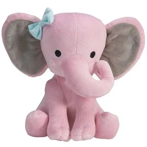 Poupées en peluche 25 cm éléphant gris jouets en peluche animaux Kawaii doux oreiller de couchage poupée peluche pour chambre de bébé cadeaux décoratifs 231128