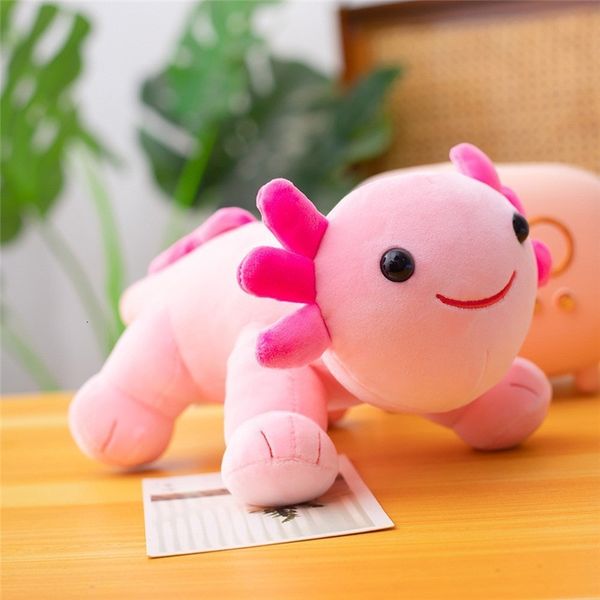 Poupées en peluche 25cm rose Axolotl, jouet doux, Animal de dessin animé, c'est-à-dire enfants adultes Gamer, cadeau de décoration de la maison 230515