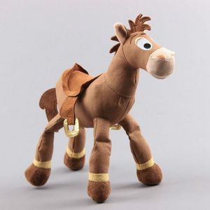 Plush -poppen 25 cm knuffels bullseye schattig figuur kleine paardenmodel pop verjaardag meisje baby kinderen cadeau voor kinderen speelgoed 230503