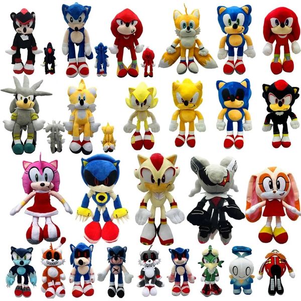 Poupées en peluche 28cm Supersonic Peluche Sonic Mouse Sonic Hedgehog 7 styles spéciaux