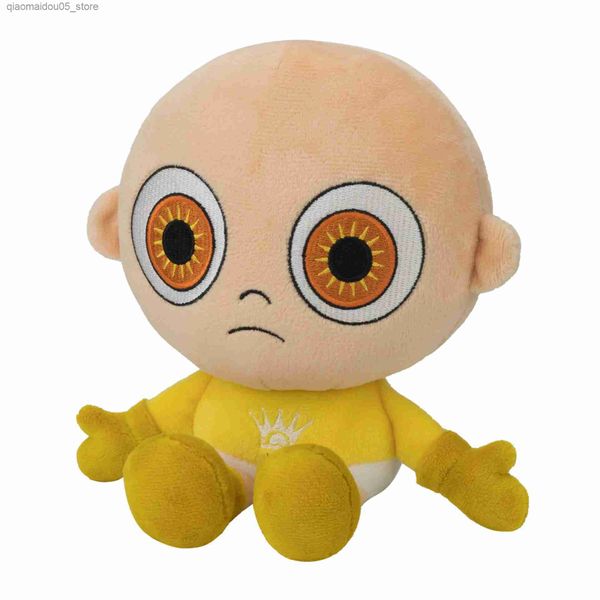 Muñecos de peluche de 28 cm, juguete de peluche amarillo, muñeco de peluche Kawaii para bebé, juego de terror, patrón de felpa, juguetes suaves para niños, regalos Q240227