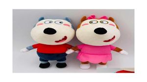 Poupées en peluche 2Pcsset 30Cm Wolfoo Famille Jouets Dessin Animé Ie Lucy Doux Peluche Pour Enfants Enfants Garçons Filles Fans Cadeaux 221104 Drop D4710564