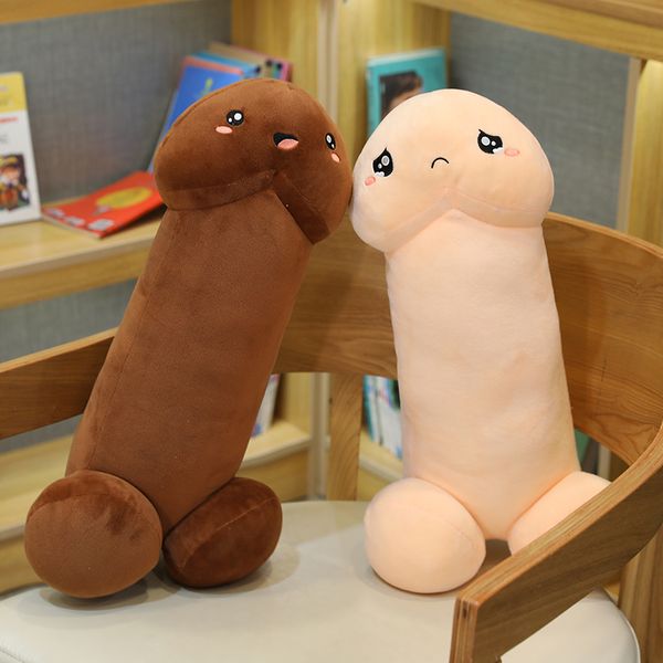 Muñecos de peluche de 30-110 cm de largo, almohada de pene realista, muñeco de truco de pene de peluche, regalo Sexy de la vida Real para amantes 221014