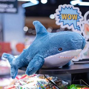 Pluche poppen 30 cm kawaii blauwe haaienpop pluche speelgoed gevuld zacht zeedier vis kussen sweepase speelgoed voor kinderen meisjes verjaardagscadeaus home decorl2404