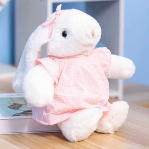 Poux en peluche 30cm mère et bébé Soothe Doll Long Ear Rabbit jouet en peluche robe mignonne lapin en peluche de haute qualité NOUVEAU-né cadeau H240521 RZED