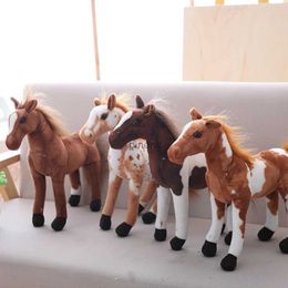 Pluche poppen 30 cm simulatie paardenknuffels schattig knuffeldier zebrapop zacht realistisch paardenspeelgoed kinderverjaardagscadeau