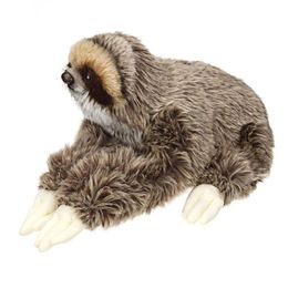 Pluche poppen 35 cm schattige realistische drie toeded sloth pluche knuffels speelgoed zachte pluche luiaard beest kids kinderen verjaardagscadeaus pluche poppen 230225