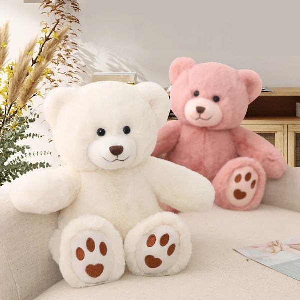 Poupées en peluche 35CM, joli ours en peluche, jouet câlin pour garçon, sac cadeau d'anniversaire, pendentif en perles, maison, salon, chambre à coucher, 231211