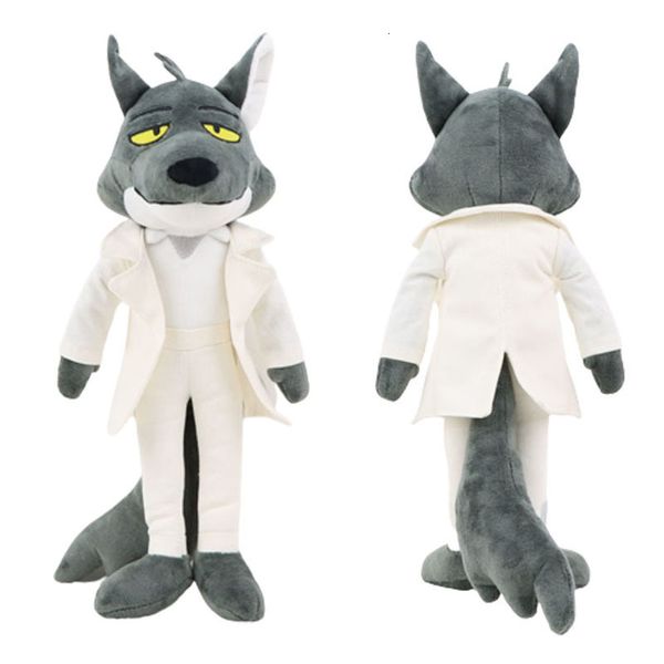 Poupées en peluche 38 cm The Bad Guys Mr Wolf peluche jouet mignon film personnage poupée doux peluche jouet moelleux jouet cadeaux pour enfants fans faveur 230830