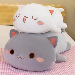 Poupées en peluche 40-70 cm Kawaii Mitao chat jouets en peluche Couple poupée en peluche doux en peluche mignon dessin animé Animal oreiller décorer coussin enfant cadeau d'anniversaire 231016