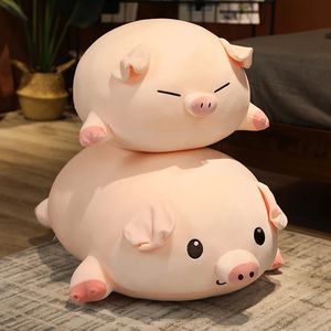 Poupées en peluche 40-80 Kawaii rose porcelet gros peluche peluche cochon doux poupée géant oreiller de couchage pour fille noël beauté et mode jouet 231016