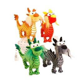 Poupées en peluche 40 cm Dragon chinois en peluche doux Animal en peluche Dragon poupée mascotte jouet année cadeau enfants présents 230818