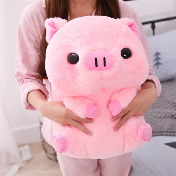 Poupées en peluche 40cm Belle Graisse Ronde Cochon En Peluche Jouets En Peluche Animaux Mignons Poupées Bébé Piggy Enfants Apaiser Oreiller pour Filles Anniversaire Cadeaux De Noël 230616