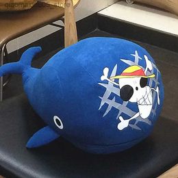 Poupées en peluche 42 cm Original de haute qualité mode cadeau approvisionnement un Labulabang peluche poupée chapeau de paille Pirate Logo baleine île remplissage jouet Q240227