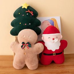 Плюшевые куклы 45 см, милый пряничный человечек, Санта-Клаус, рождественская елка, игрушка, рождественская серия, мягкая подушка, фестиваль, год, хорошие подарки 231020