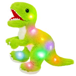 Pluche poppen 45 cm groene dinosaurus muzikale knuffel dieren zacht hoge kwaliteit PP katoen speelgoed verjaardagscadeau voor meisjes kinderen kinderen 230922