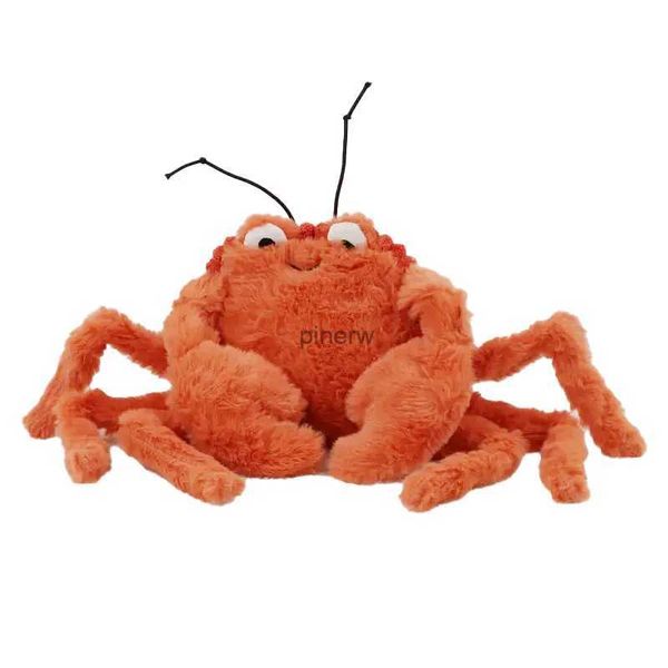 Poupées en Peluche 45 cm Crabe Orange en Peluche Doux Dessin animé modèle Doux Ornements Coussins pour garçons et Filles Cadeaux d'anniversaire de Vacances de Noël