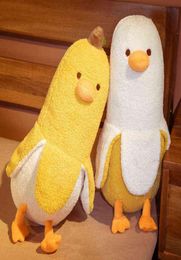 Poupées en peluche 5070CM créatif banane canard jouets en peluche oreiller doux vers le bas coton dessin animé oreiller de couchage maison canapé-lit décoration fille 6948781