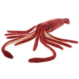 Plush -poppen 56 cm volledige lengte gigantische marine dieren inktvis pluche speelgoed simulatie inktvis gevuld dier schattig poppen speelgoed kinderen verjaardag cadeau 230303