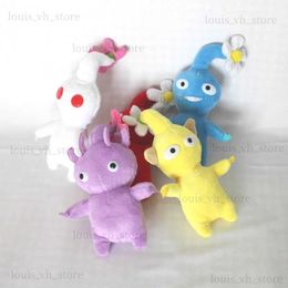 Poupées en peluche 5pcs / set Pikmin peluche jouets fleur bourgeon feuille peluche poupée dessin animé en peluche pour enfants jouet garçons filles cadeau d'anniversaire T240325