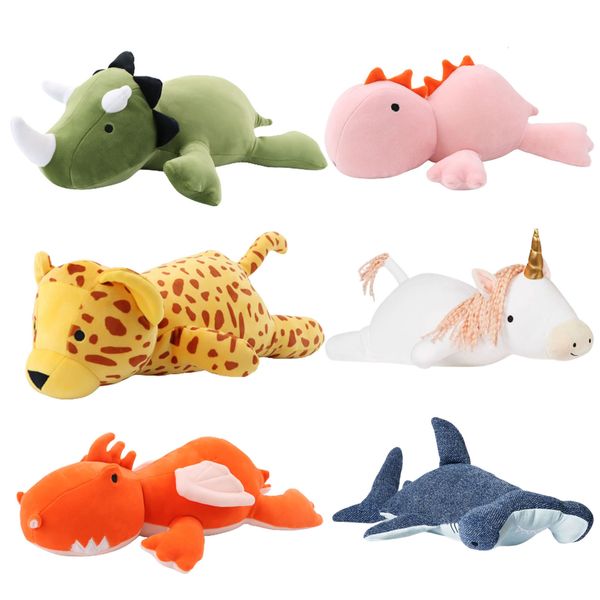 Muñecos de peluche de 60 cm, dinosaurio gigante, juguete ponderado, personaje de juego de dibujos animados de Anime, es decir, animales, muñeco de peluche suave para niños, niñas y niños 230421