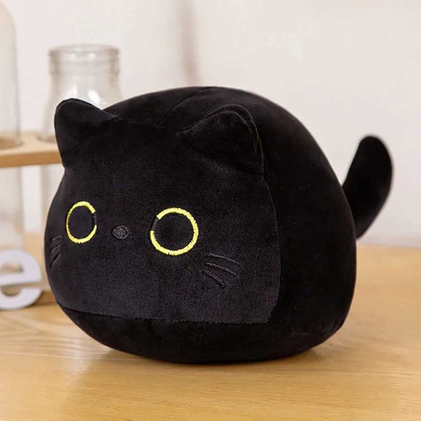 Poupées en peluche 8/30/40 cm Kawaii chat noir jouets en peluche animaux de dessin animé en peluche oreiller mignon peluche cadeaux pour la décoration intérieure enfants enfants