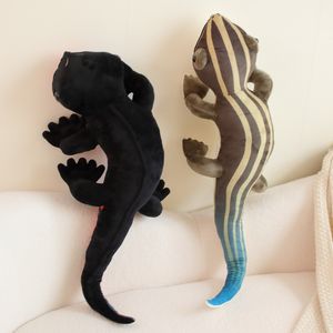 Poupées en peluche 90-100 cm réaliste lézard en peluche jouet simulation reptile sauvage caméléon poupée jouets pour animaux de compagnie décor à la maison cadeau pour enfants garçon anniversaire 230818