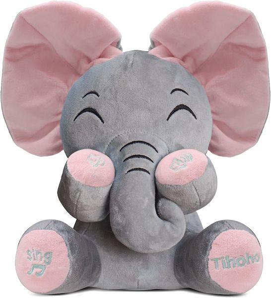 Muñecas de peluche Un elefante boo animado hablando cantando elefante peluche abrazable juguete bebé animado elefante peluche lindo juguetes regalo muñeca rellena para 230921