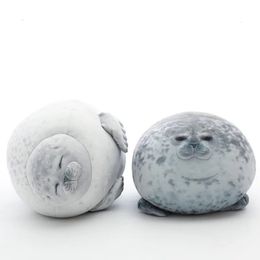 Poupées en peluche Angry Blob Seal Oreiller Chubby 3D Nouveauté Sea Lion Doll Peluche Jouet Bébé Dormir Cadeaux pour Enfants Filles 231020