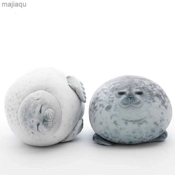 Poupées en peluche Angry Blob Seal Oreiller Chubby 3D Nouveauté Sea Lion Doll Peluche Peluche Bébé Dormir Oreiller Cadeaux pour Enfants Filles