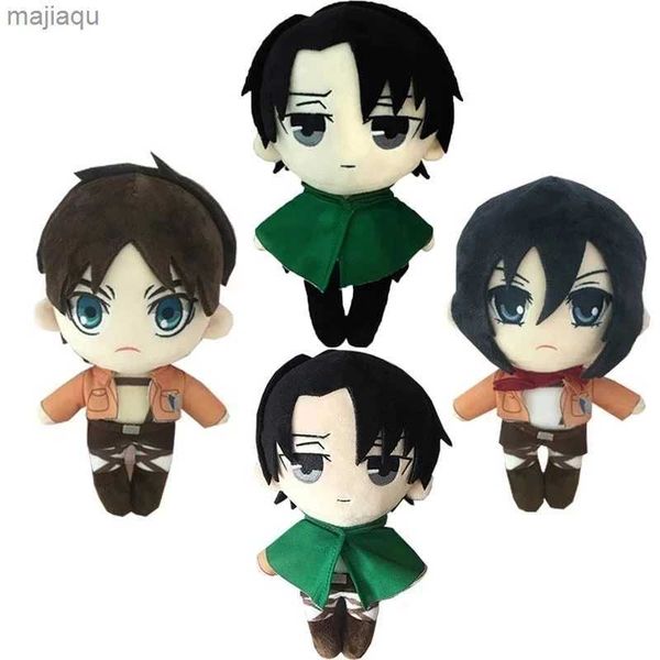 Attaque d'anime de poupées en peluche sur Titan Toys Pold Toys Kawaii Levi Eren Mikasa Cute Kawaii Collection Green Polde Doll Birthday