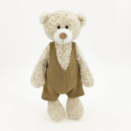 Poupées en peluche arrivent 34 cm belle ours en peluche jouets peluche animal doux avec des vêtements Kawaii pour enfants bébé enfants Valentine cadeau 231013