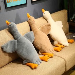 Pluche poppen Big Goose Plush Toy Fluffy Duck Gevulde pop schattig dieren Swan plush speelgoed Sofa kussen Home Decor Christmas Gift For Kids Girll2404